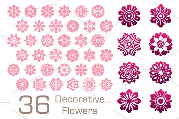 Decorative Flower Set