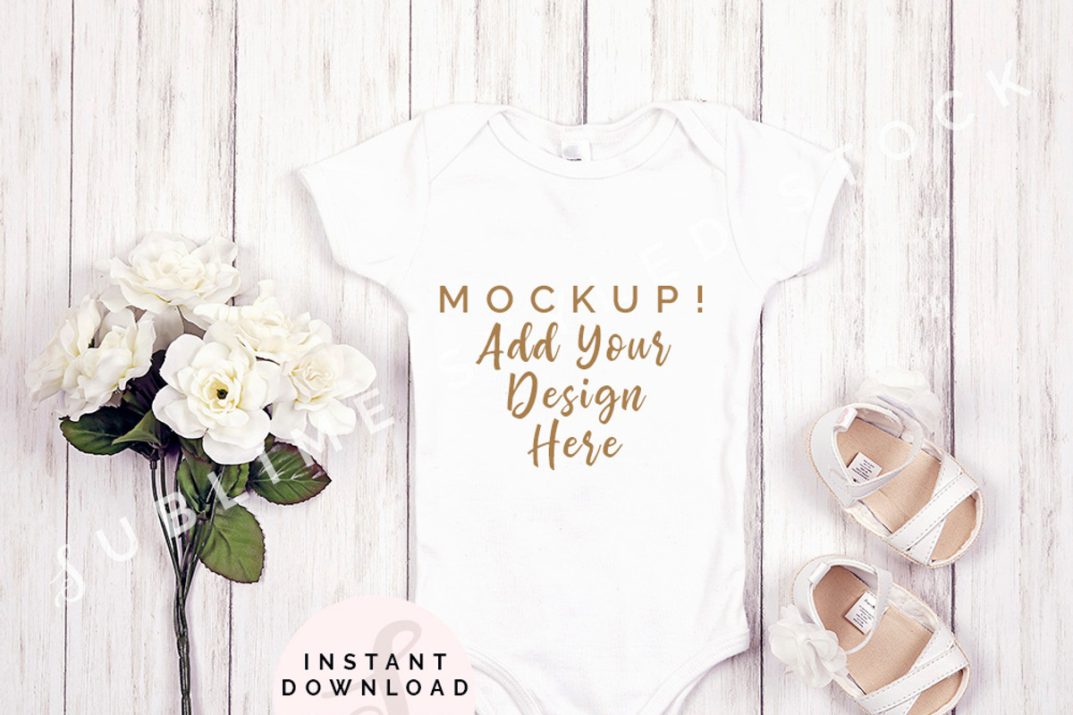 Onesie Mockup Bundle, Baby Bodysuit, an Apparel Mockup by SUBLIME Styled Stock (Photo 2 of 17)