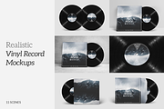 Vinyl Record Mockups Pack, a Product Mockup by Mint Mockups (Thumbnail 1 of 8)