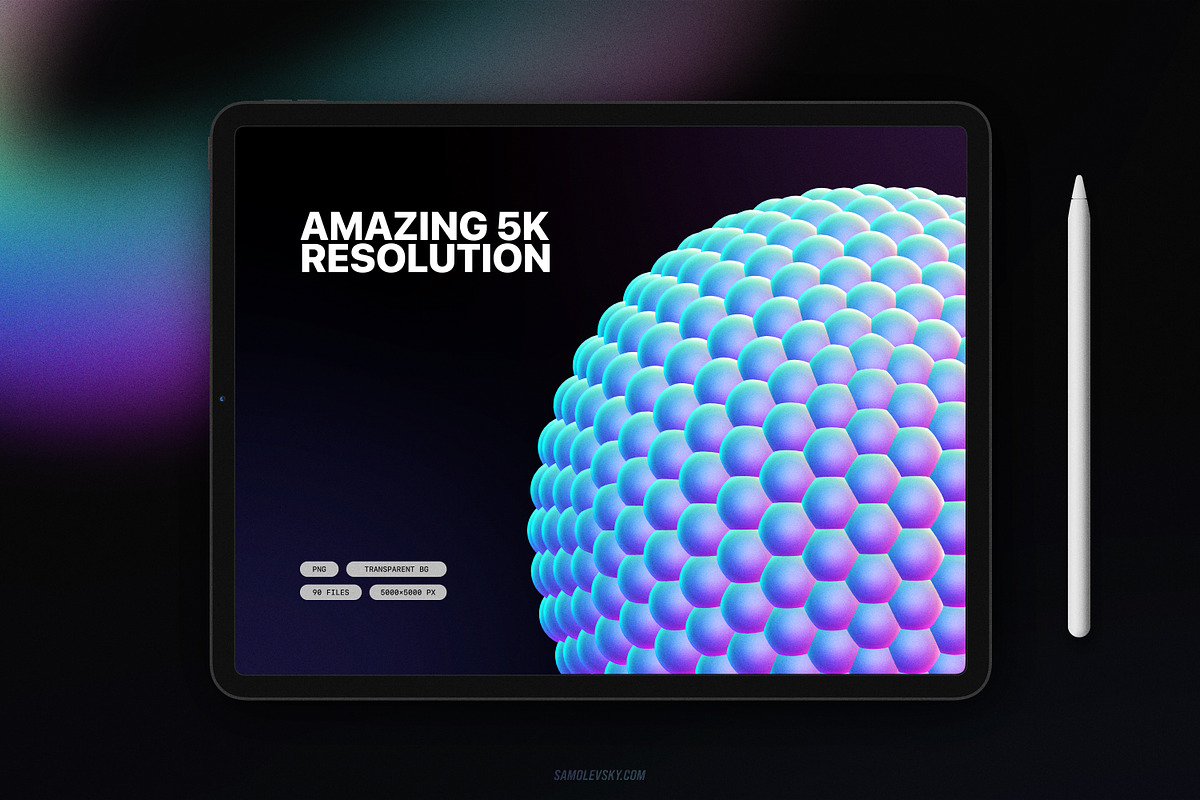 Holographic 3D shapes collection, an Object Graphic by Samolevsky (Photo 7 of 13)