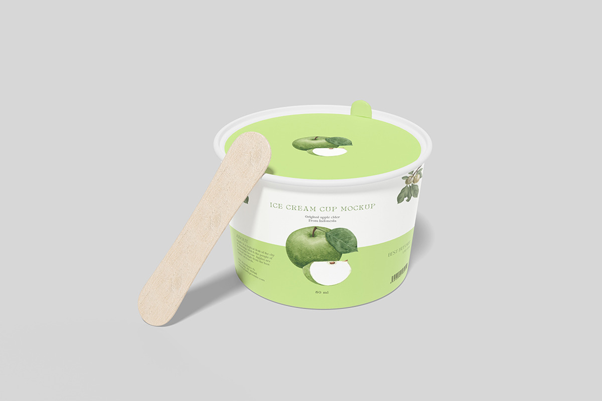 Ice Cream Cup Mockup, an Advertising Mockup by Twins_studio926 (Photo 3 of 5)
