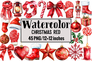 Christmas Red, an Illustration by Design Market