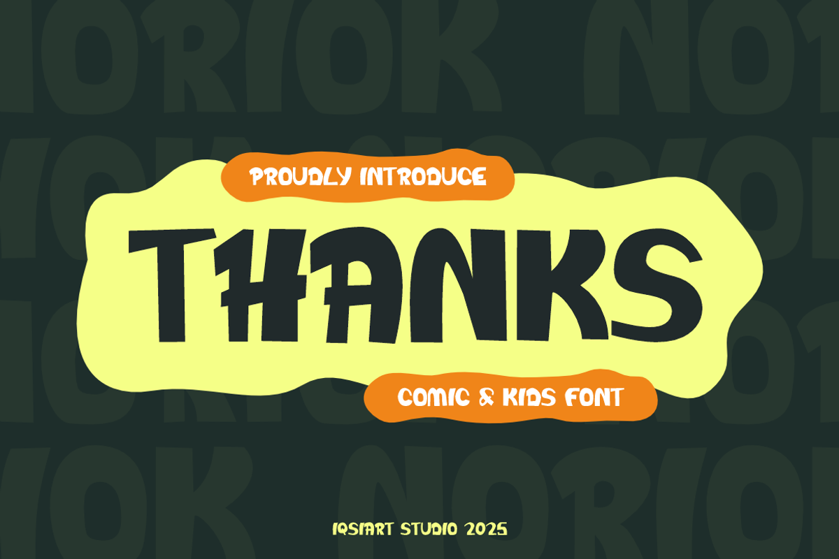 Noriok - Comic Font, a Sans Serif Font by Iqsiart Studio (Photo 7 of 7)