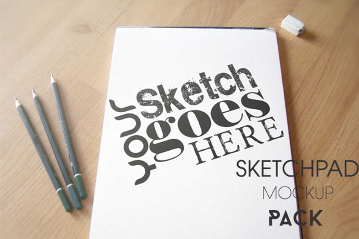 Sketchpad Mockup Pack, a Print Template by LuisFaus (Photo 4 of 10)