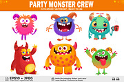 Choco Chompers - 6 Cute Monsters, a Decorative Illustration by D R A W K M A N (Thumbnail 1 of 9)
