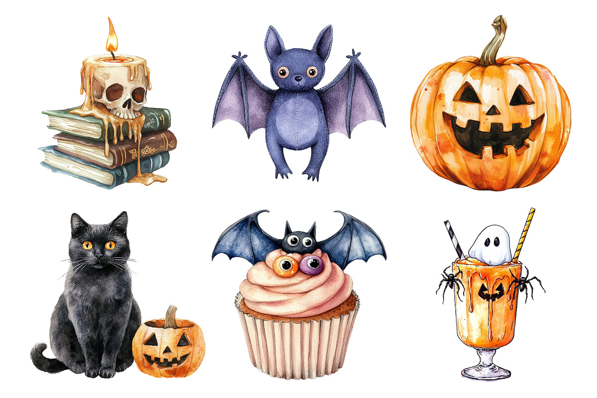 Halloween Designs Clipart, an Illustration by Daily.Designs (Photo 3 of 5)