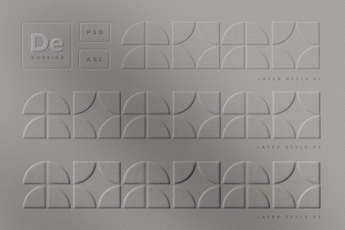 Letterpress Effect Mockup & Styles, a Layer Style Add-On by veila.me (Photo 3 of 9)