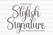Stylish Signature, a Handwritten Font by FreshTypeINK (Thumbnail 1 of 8)
