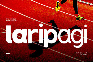 Laripagi - Sans Sport Display, a Sans Serif Font by twinstd