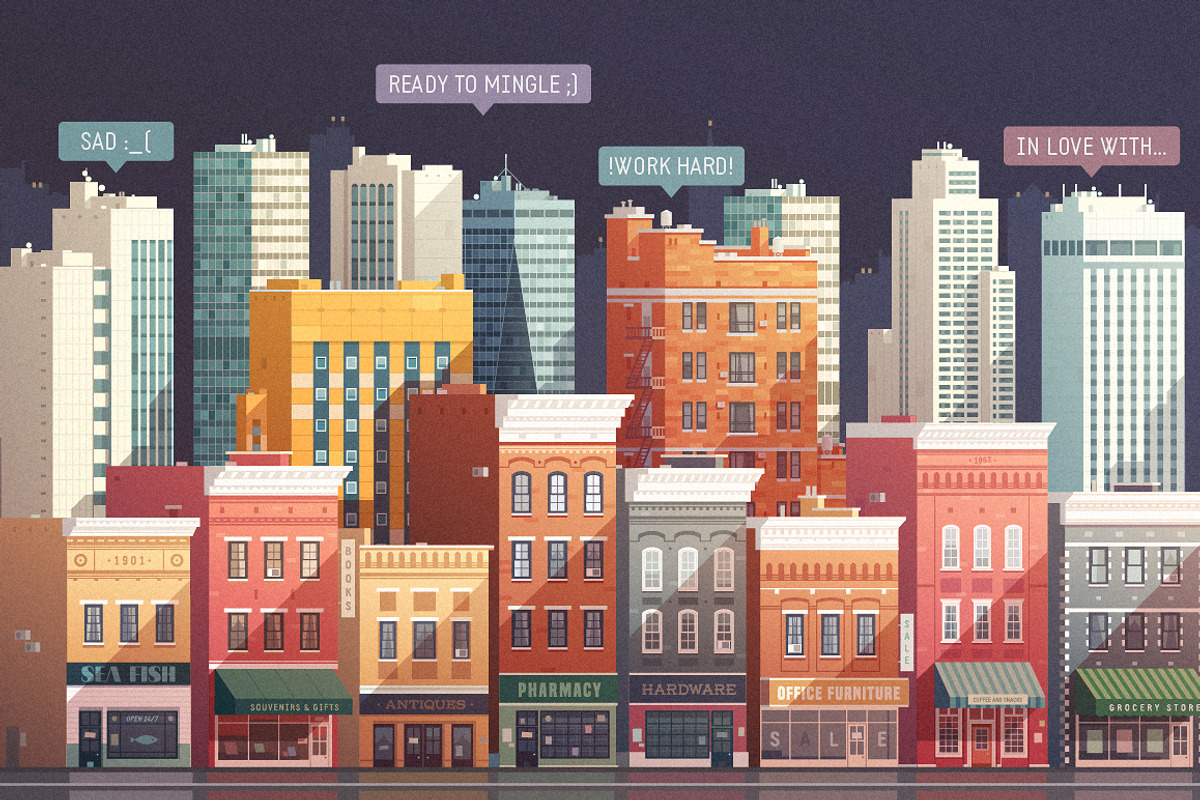 Vector Buildings Pack, an Illustration by Darumo Shop (Photo 7 of 8)