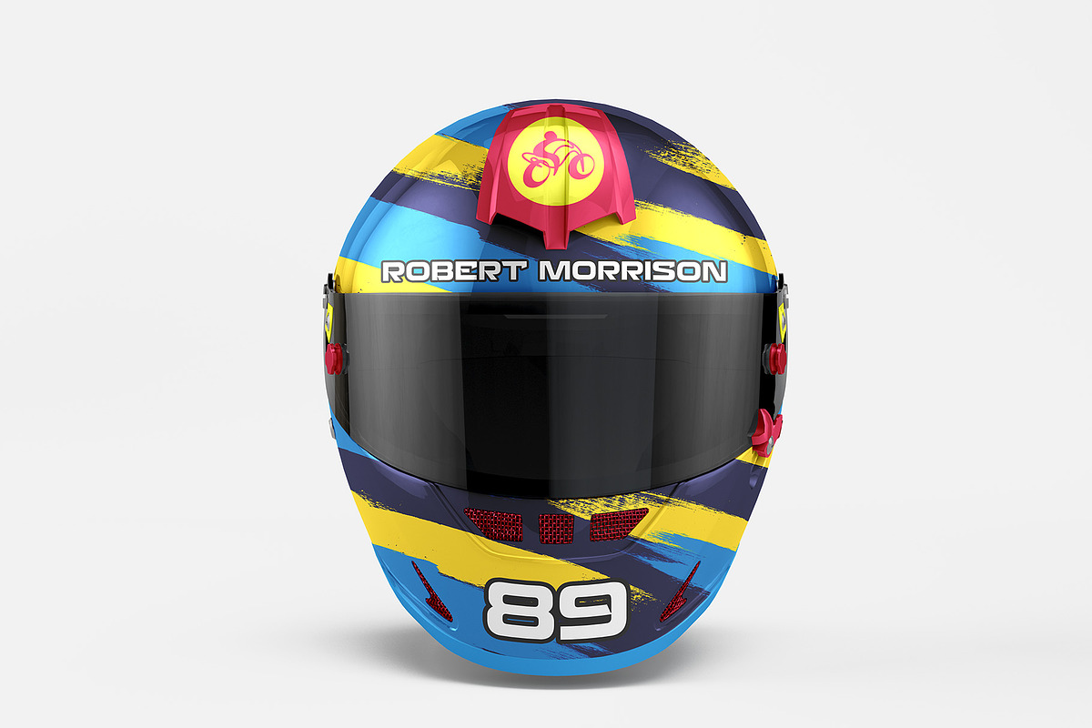 Helmet Mockup - 4 views, a Merchandise Mockup by Illusiongraphic (Photo 5 of 18)