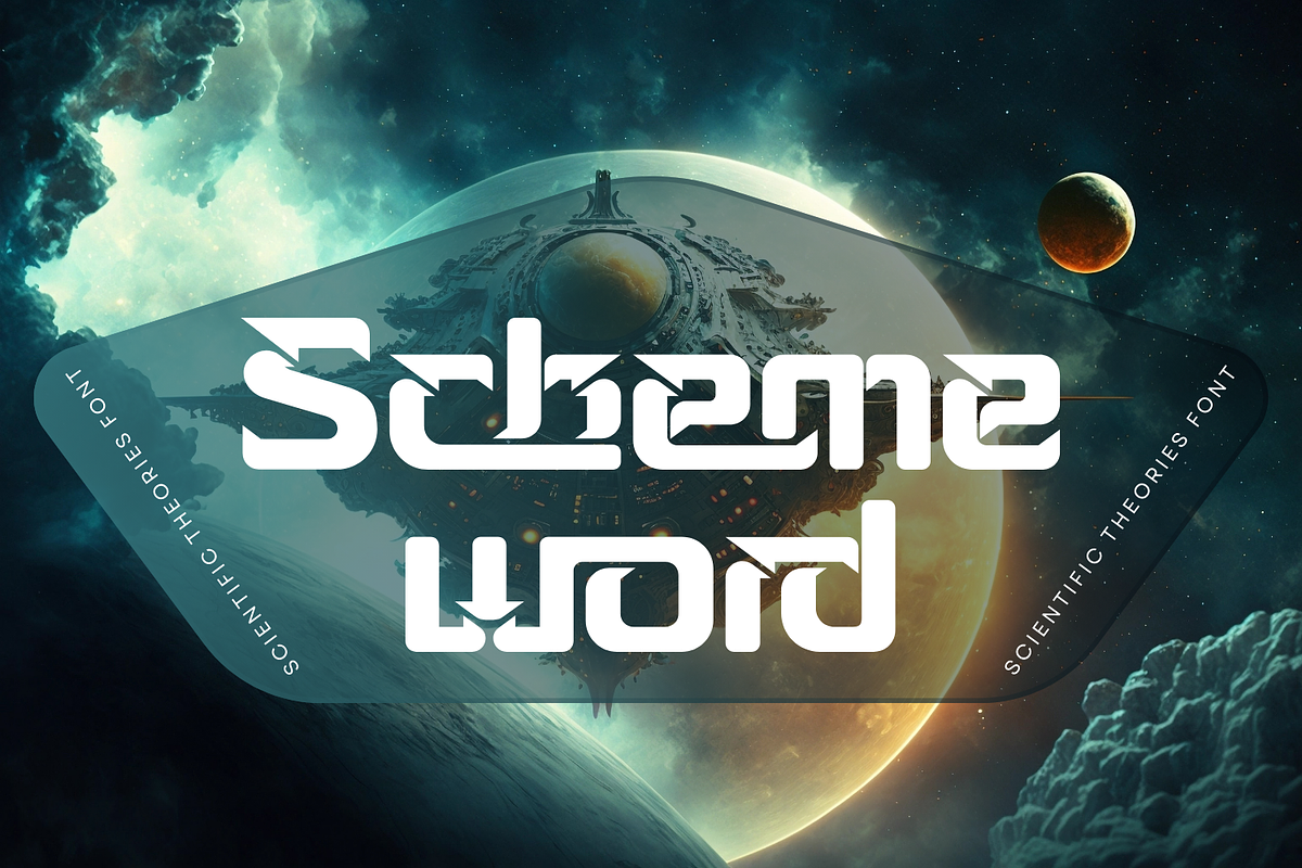 Scientific Theories - Cyber Font, a Sans Serif Font by 177Studio (Photo 2 of 8)