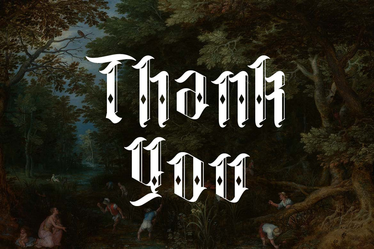 Nightshade Blackletter Font, a Blackletter Font by UICreative (Photo 13 of 13)