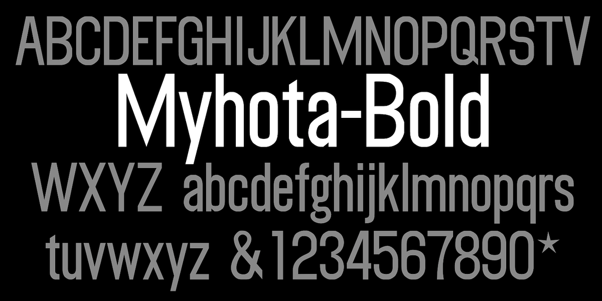 Myhota, a Sans Serif Font by Ingrimayne Type (Photo 8 of 9)