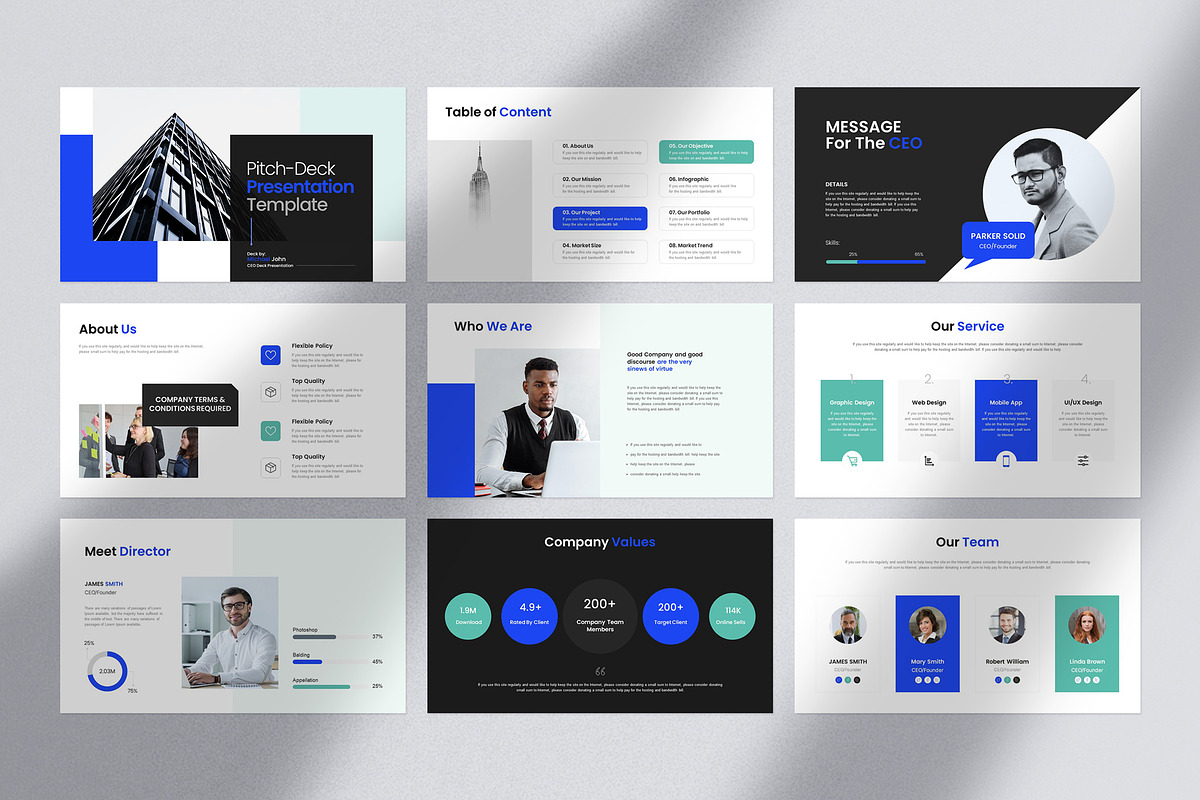Pitch-Deck Presentation Template preview 4