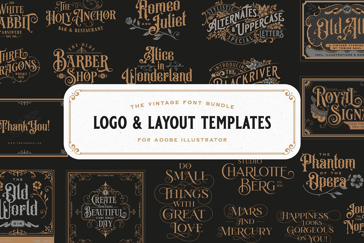 Vintage Font Bundle, a Font by Heritage Type Co. (Photo 4 of 9)