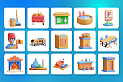 3D Hospitality Management Icon Set, a Characters & Person 3D Model by Flat Icons (Thumbnail 7 of 8)
