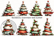 Whimsical Christmas Tree Clipart, an Illustration by OK Design (Thumbnail 3 of 6)