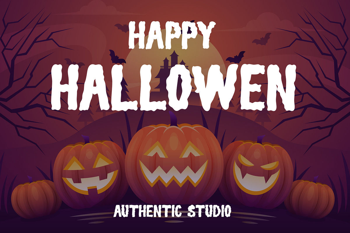 Spooky Hallowen, a Font by Authentic Studio (Photo 3 of 9)