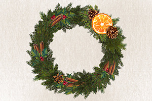 Christmas Wreath Clipart - Christmas