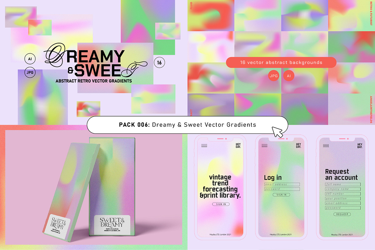 Retro Futurist Bundle 80% OFF, a Texture Graphic by angelainthefields (Photo 10 of 25)