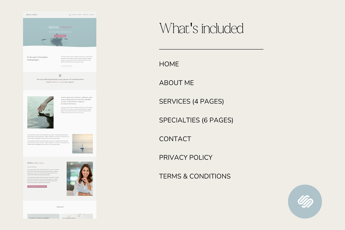 Aronia Squarespace Website Template, a Squarespace Template by Beliveart (Photo 5 of 5)