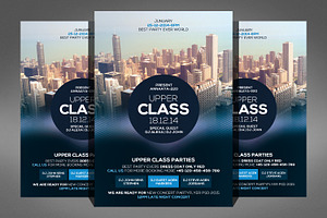 Upper Class Party Flyer