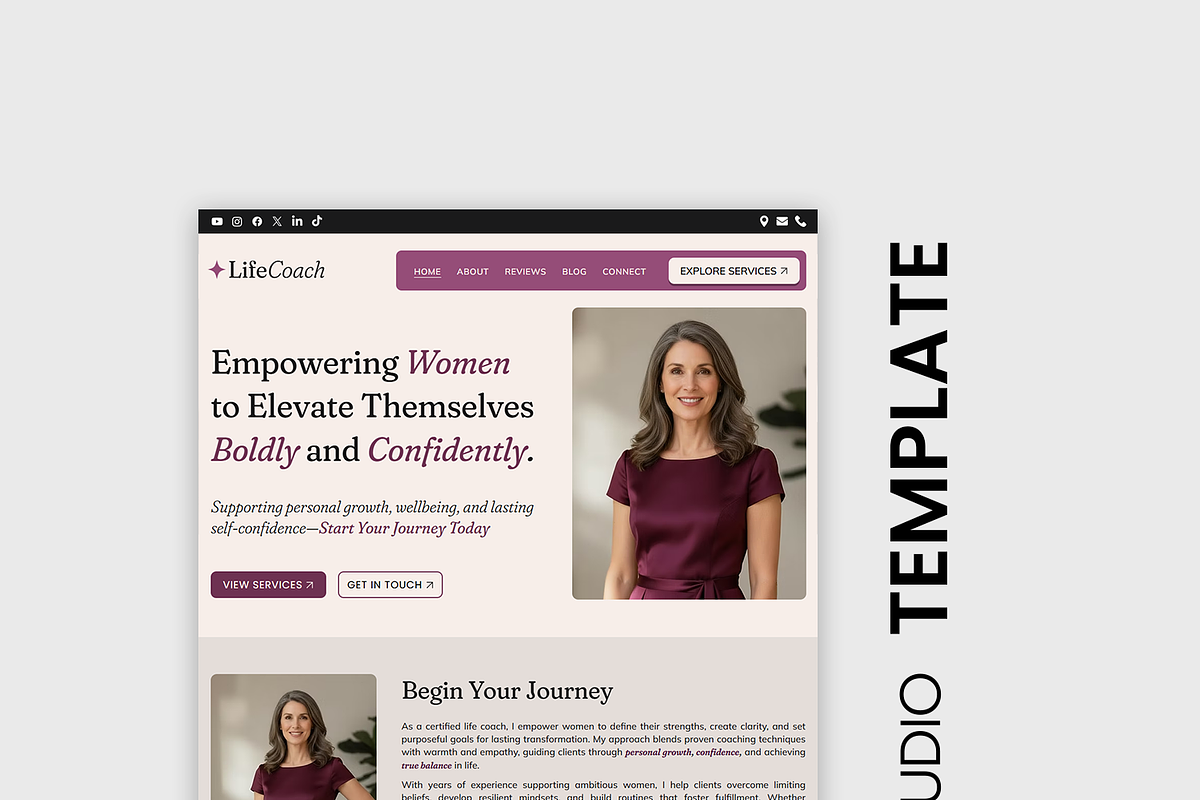 Life Coach & Therapy Website, a Wix Template by Kitteeh (Photo 3 of 20)