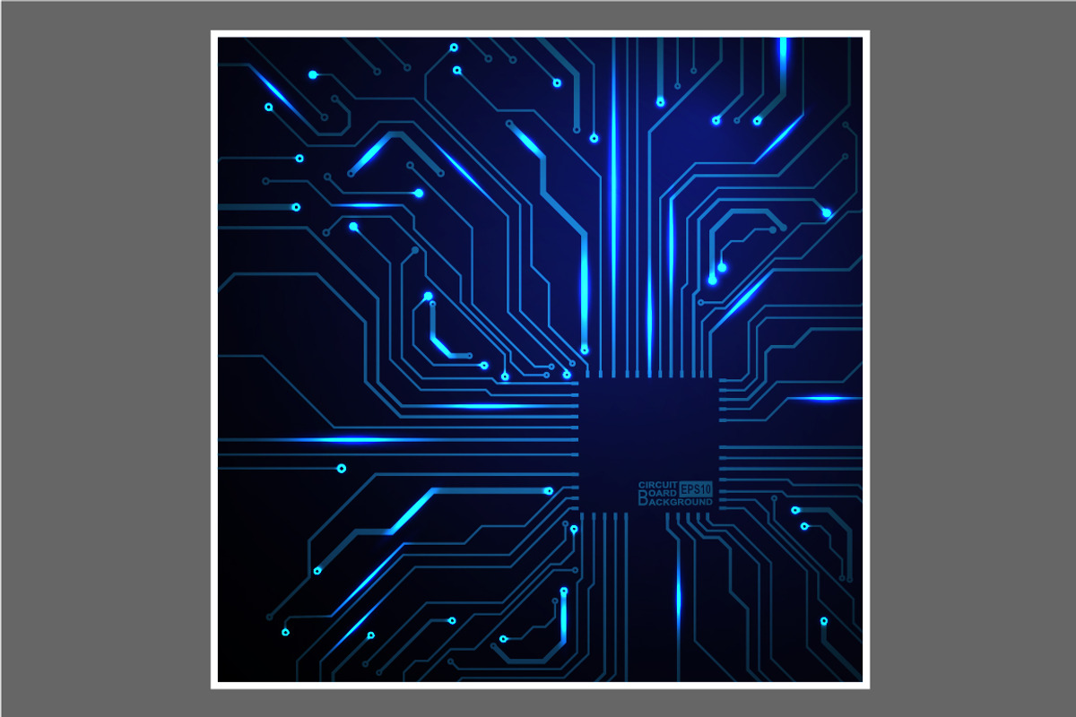 -50% Circuit boards backgrounds set, a Background Graphic by frost_newt (Photo 2 of 11)