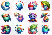Cute Funny Monster Sublimation, a Seasonal Illustration by RobertsArt (Thumbnail 2 of 7)