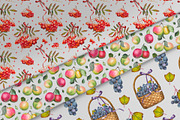 Watercolor Autumn Harvest Clipart, a Seasonal Illustration by DiashaArt (Thumbnail 11 of 17)