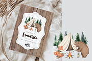 Camping watercolor set, an Animal Illustration by Estudio 812 (Thumbnail 7 of 9)