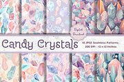 Candy Crystals Seamless Pattern, a Pattern Graphic by STUDIO CHOTI (Thumbnail 1 of 4)