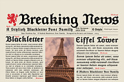 Post Tenebras Lux - Blackletter font, a Blackletter Font by Artistic & Unique (Thumbnail 12 of 16)
