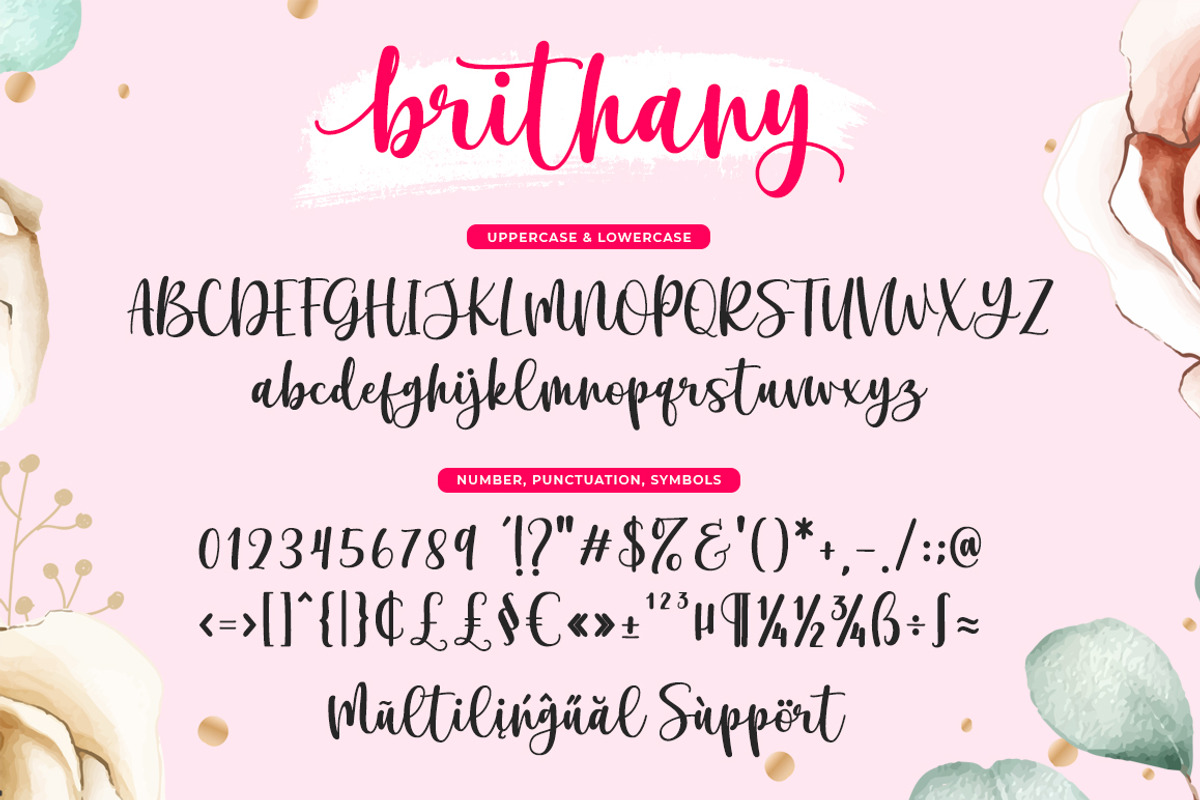 Brithany script, a Font by josstype (Photo 5 of 7)