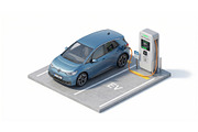 Electric Vehicle Charging Station 3D, a Transportation Illustration by Nurlan's shop (Thumbnail 1 of 3)