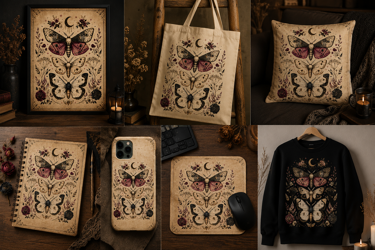 Dark Academia Halloween Png Bundle, an Object Graphic by Daisy Design (Photo 19 of 21)