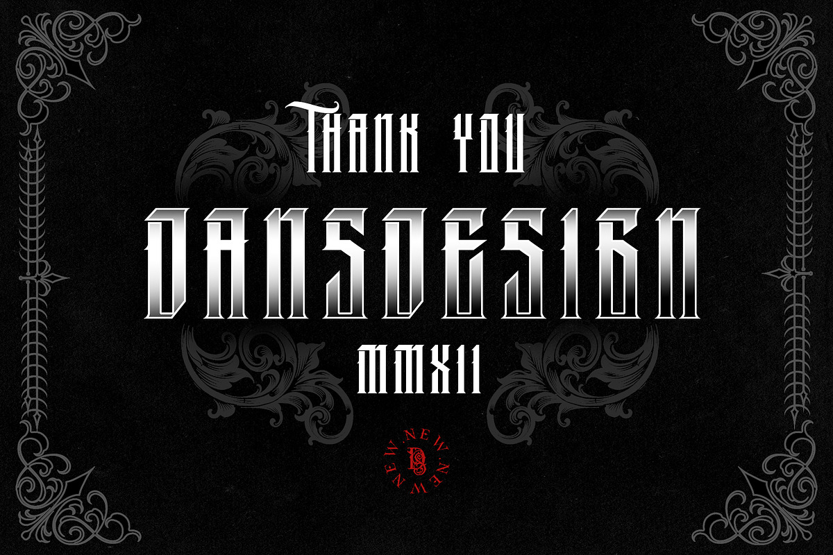 MONTORS MODERN BLACKLETTER, a Blackletter Font by dansdesign (Photo 6 of 7)