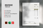 Neutral Invoice Template, a Resume Template by Ree_Creative (Thumbnail 1 of 2)