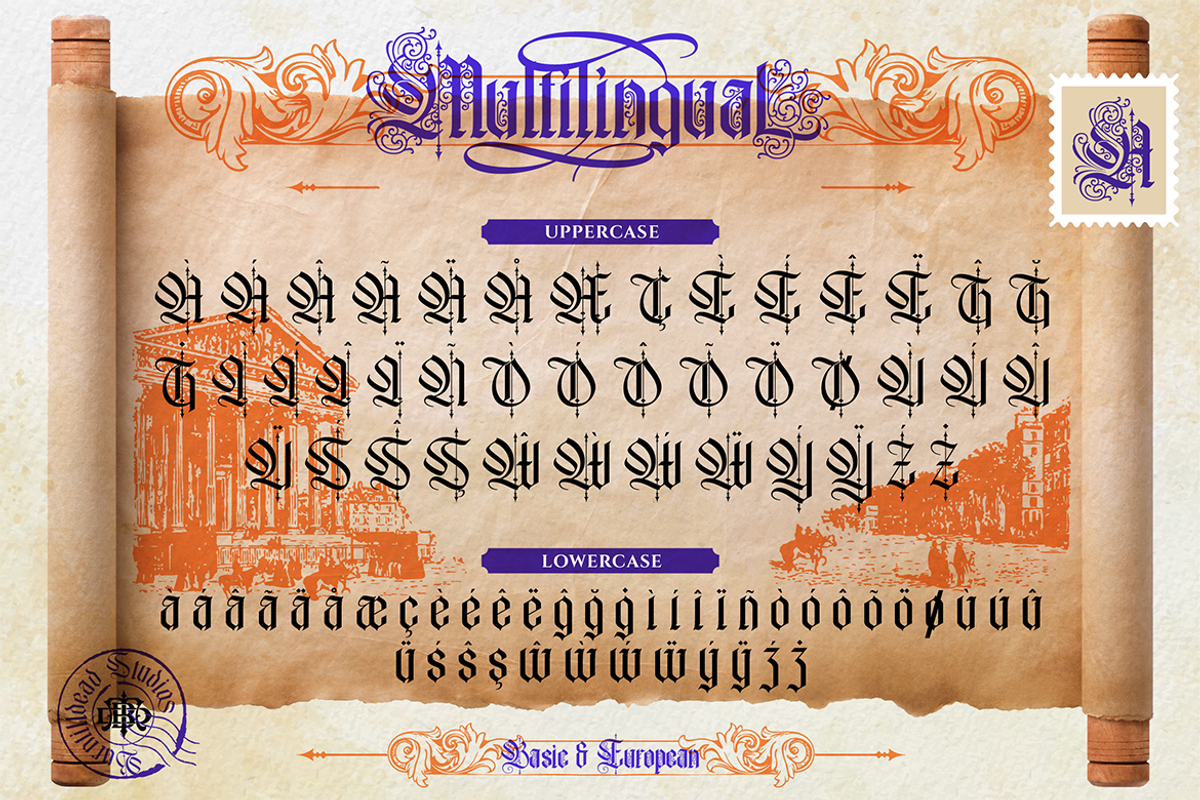 Baronial, a Blackletter Font by Burntilldead (Photo 12 of 13)