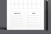 Minimal Daily Meal Planner Template, a Stationery Template by MightyDesign (Thumbnail 3 of 8)