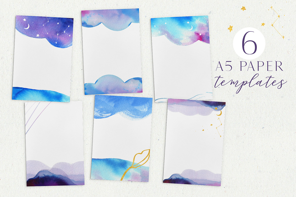 Eternal Galaxy Watercolor Collection, a Texture Graphic by Anna's Creative Store (Photo 5 of 6)