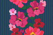 Vivid Abstract Modern Floral Pattern, a Pattern Graphic by likorbut (Thumbnail 13 of 13)