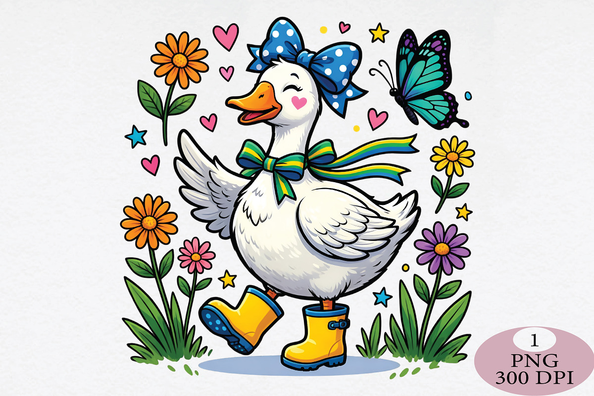 Coquette Goose Png, Mama Goose Png, an Illustration by Daily.Designs (Photo 1 of 5)