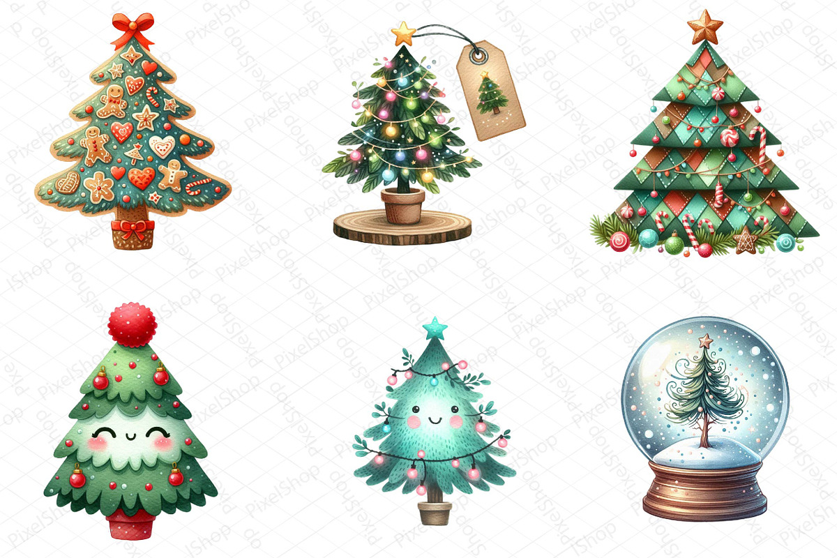 Cute Doodle Christmas Tree Sublimati, an Illustration by DreamPrint404 (Photo 3 of 5)