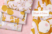 Blush & Ochre. Floral Patterns, a Pattern Graphic by PaperJamLab (Thumbnail 1 of 13)