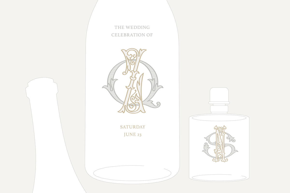 Wedding Monograms fonts set, a Serif Font by kaer_shop (Photo 8 of 10)