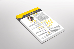 Racio Resume Template Design