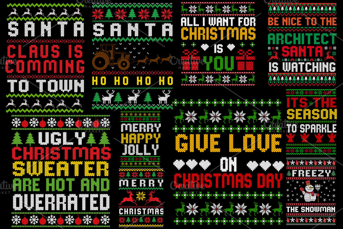 Ugly Christmas Sweater Designs, an Illustration by Expose_Adam (Photo 3 of 7)