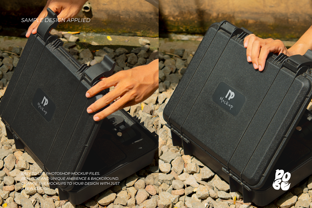 Black Case Mockup Set Vol 1, a Household Mockup by DOBE Studio (Photo 4 of 4)